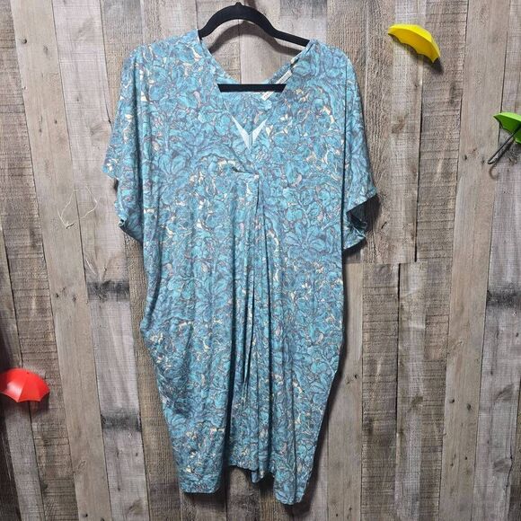 Peruvian Connection Delphi Dress Size Xs/S Blue Green - Picture 2 of 5